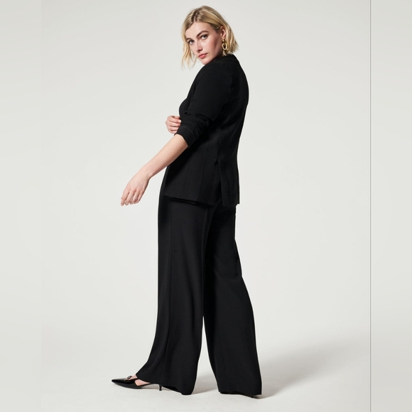 SPANX | SPANX Carefree Crepe Pleated Trouser Large ~ New without Tags - Picture 2 of 8